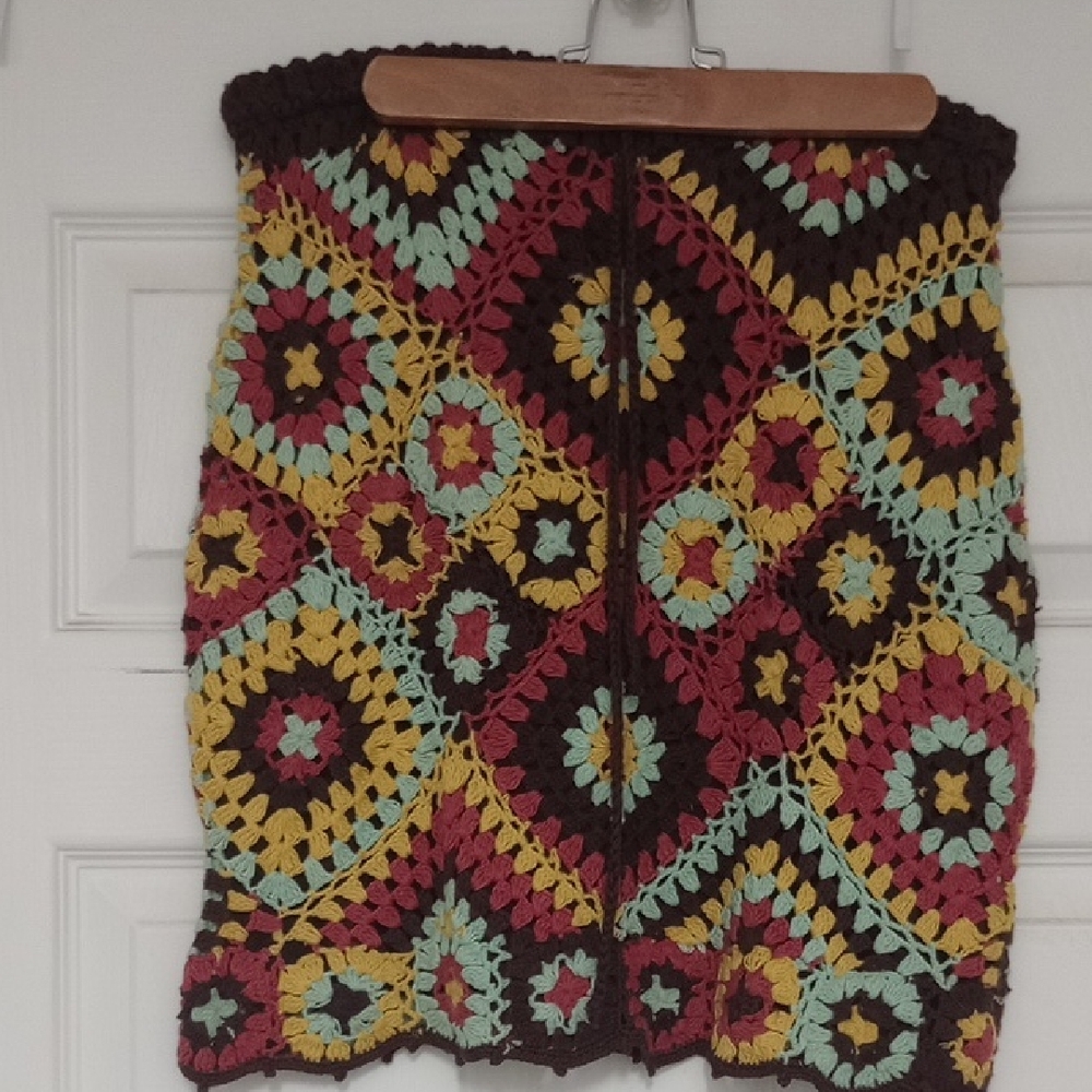 Colorful Crochet Skirt